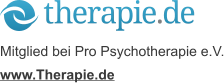 Mitglied bei Pro Psychotherapie e.V. www.Therapie.de